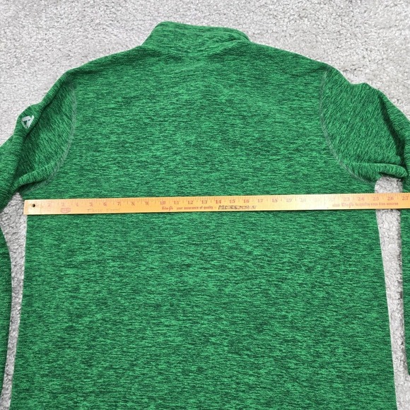 Eddie Bauer Sweater Mens XL Green First Ascent Fleece 1/4 Zip Long Sleeve Hiking - Picture 9 of 12